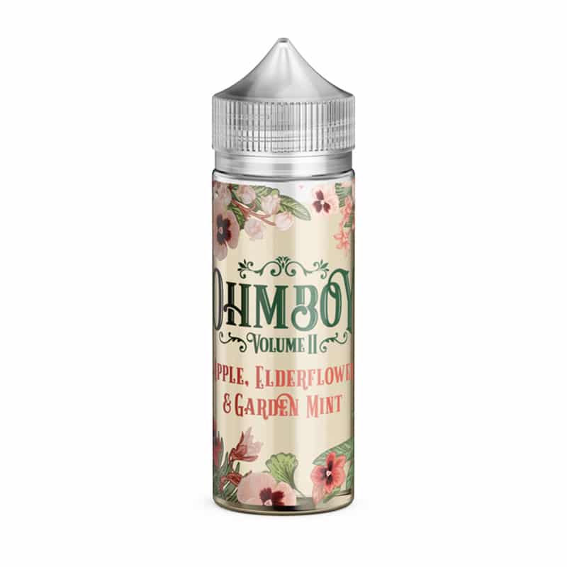 Apple, Elderflower & Garden Mint By Ohm Boy Volume II 100ML E Liquid 70VG Vape 0MG Juice