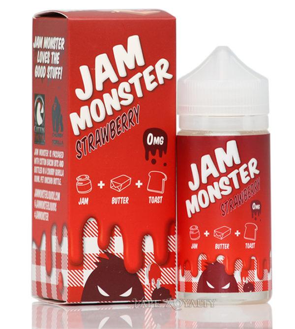 MONSTER VAPE LABS - JAM MONSTER STRAWBERRY 100ML E LIQUID 75VG VAPE JUICE