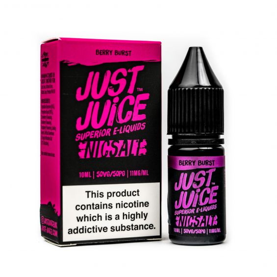 Berry Burst By Just Juice Nic Salt 5 x 10ML E Liquid 50VG Vape 5/11/20MG Juice