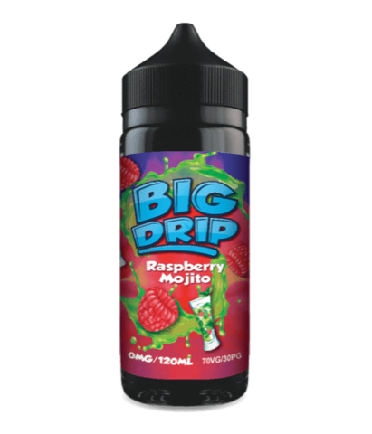 Raspberry Mojito by Big Drip. 100ML E-liquid, 0MG Vape, 70VG Juice