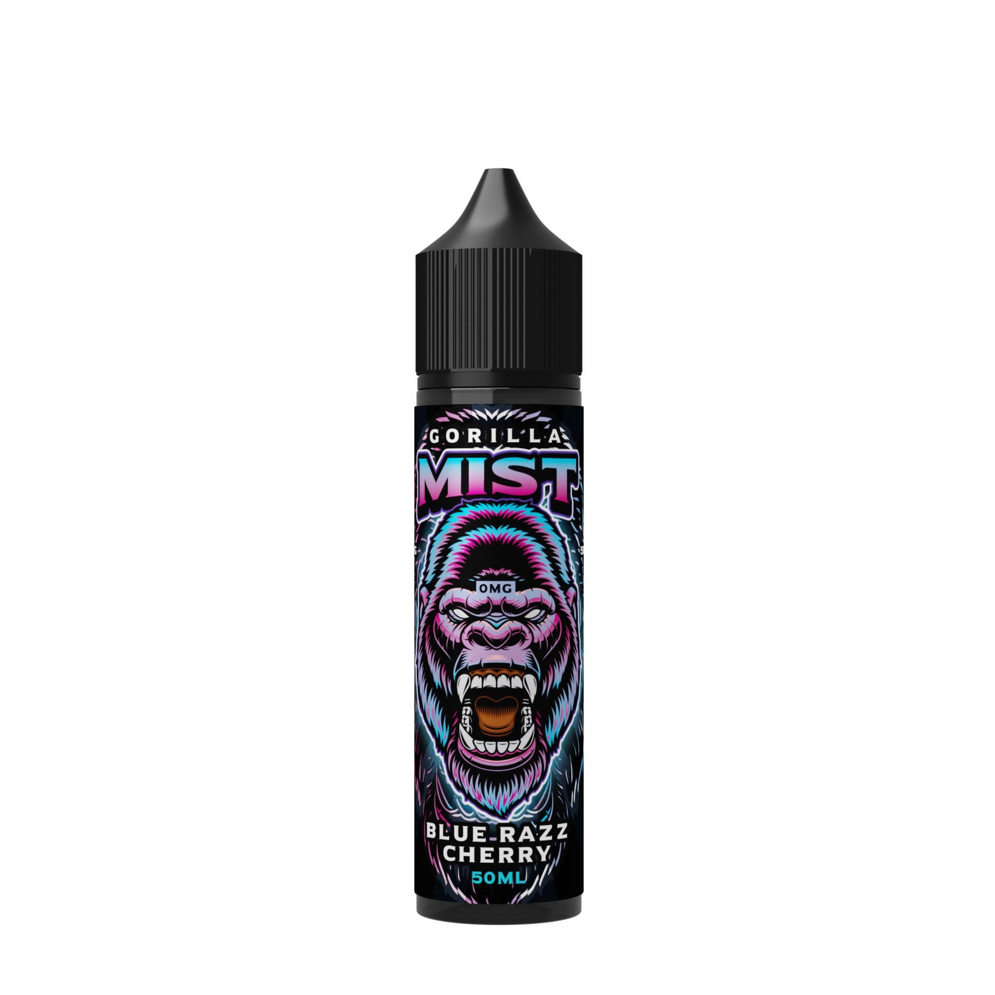 Blue Razz Cherry By Gorilla Mist 50ML E Liquid 50VG Vape 0MG Juice Short Fill