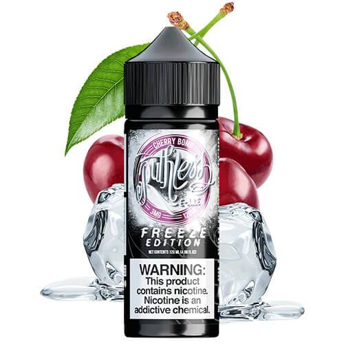 FREEZE EDITION - CHERRY BOMB BY RUTHLESS | 100ML E LIQUID | 70VG/30PG VAPE | 0MG JUICE SHORTFILL