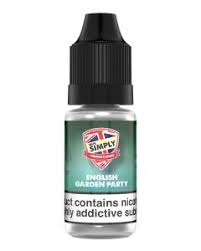 English Garden Party By Vape Simply 10ML E Liquid 50VG/50PG Vape Juice | All Strengths Available