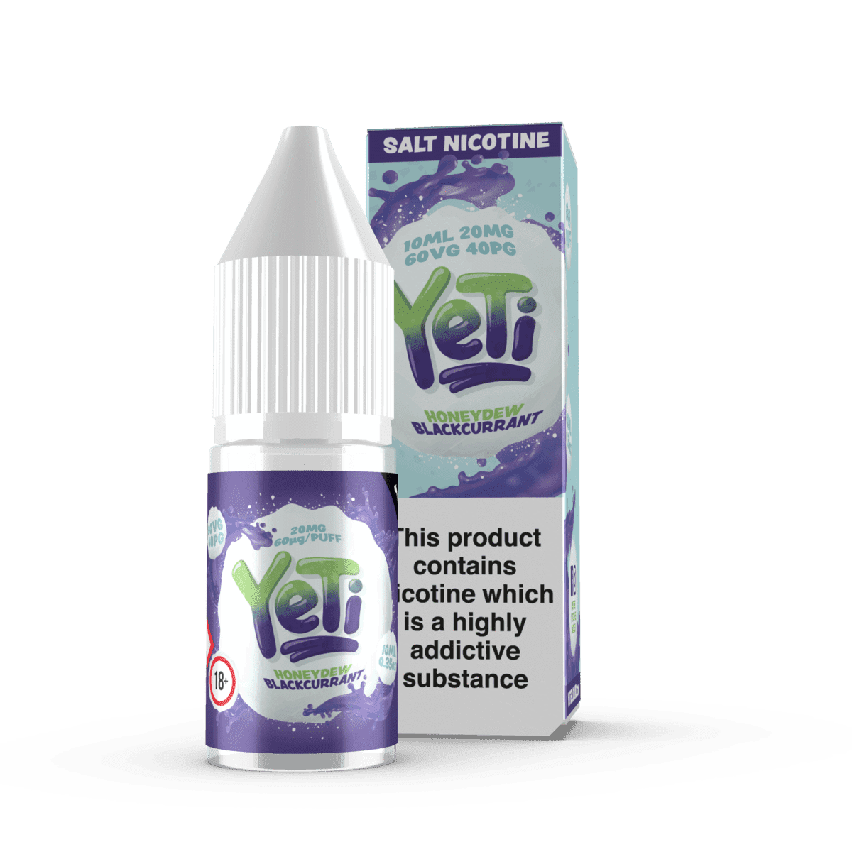 Honeydew Blackcurrant By Yeti Nic Salt 10ML E Liquid 10MG/20MG Vape 60VG Vape Multibuy