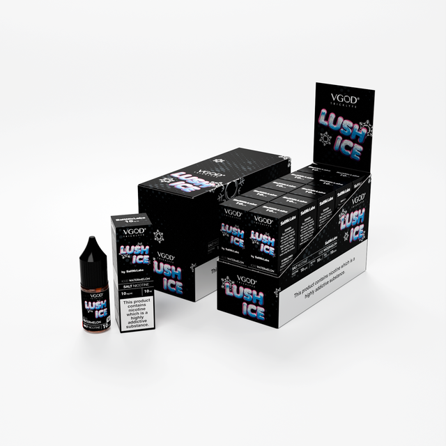 Lush Ice By VGOD SaltNicLabs Nic Salts 10 x 10ML E-Liquid 55VG Vape 10MG/20MG Juice