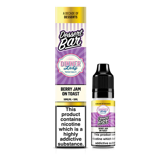 Berry Jam On Toast Dessert Bar Nic Salts By Dinner Lady 10 x 10ML E-Liquid 50VG Vape 5/10/20MG Juice