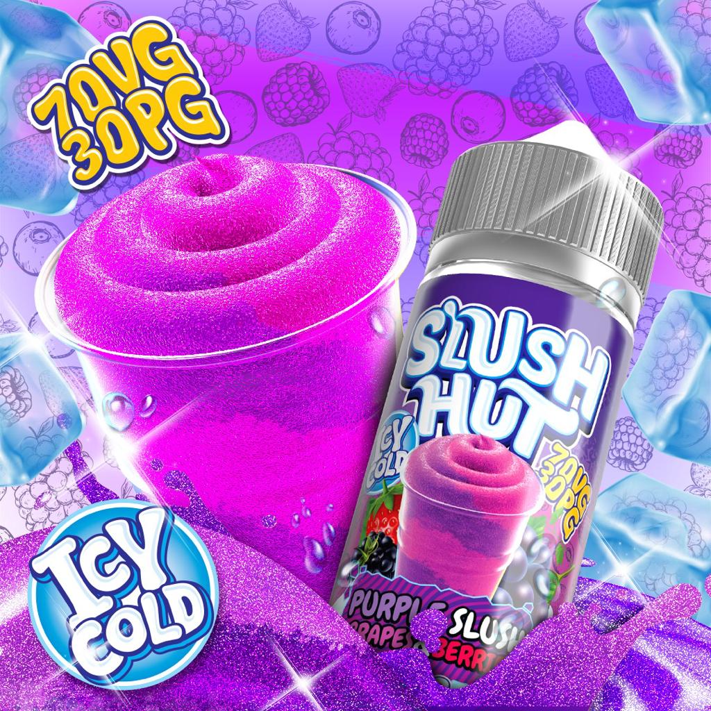 Purple Slush By Slush Hut 100ML E Liquid 70VG Vape 0MG Juice Shortfill