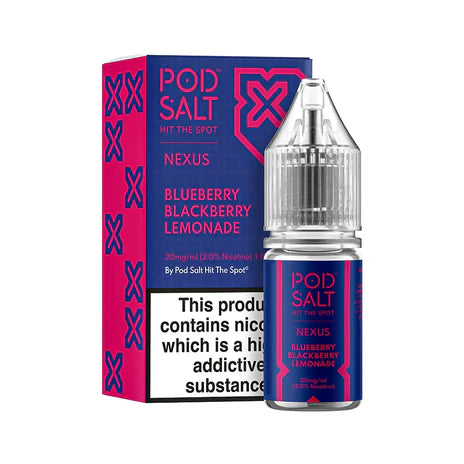 Blueberry Blackberry Lemonade By Pod Salt Nic Salts 5 x 10ML E Liquid 5/11/20MG