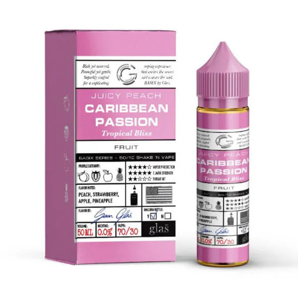 Caribbean Passion By Glas Basix 50ML E Liquid 70VG/30PG Vape 0MG Juice