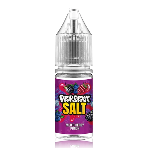 Mixed Berry Punch - Perfect Vape Nic Salt, 10 x 10ML Bottles 50VG, 10MG/20MG Vape Juice
