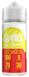 Dip Dab Ice Cream By OMG 100ML E Liquid 70VG Vape 0MG Juice