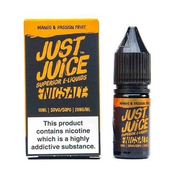 Mango & Passion Fruit By Just Juice Nic Salt 5 x 10ML E Liquid 50VG Vape 5/11/20MG Juice