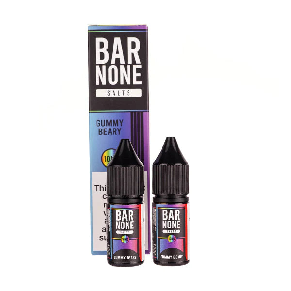 Gummy Beary By Bar None Nic Salts 2 x 10ML E Liquid 50VG Vape 10MG/20MG Juice