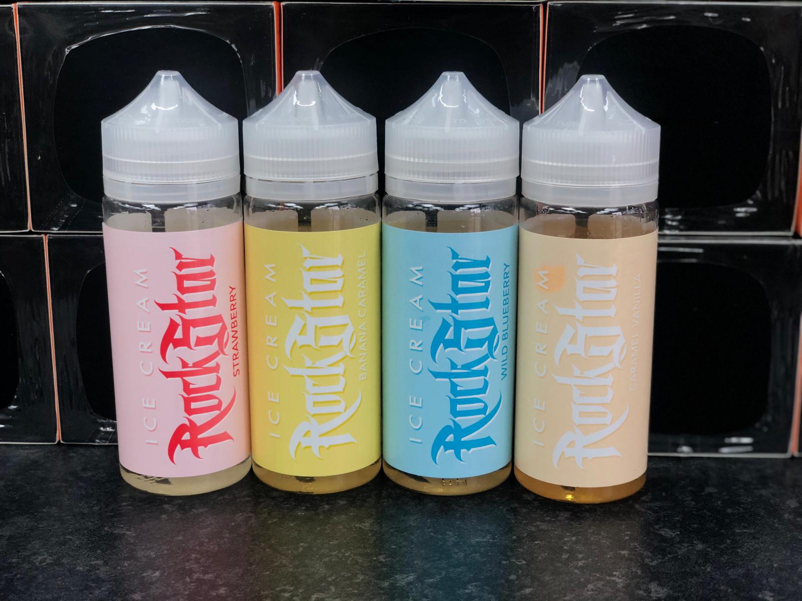 Wild Blueberry (Ice Cream) by Rockstar. 100ML E-liquid, 0MG vape, 70VG/30PG juice