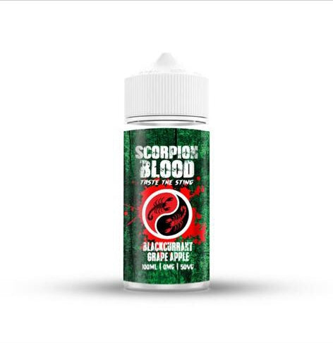Blackcurrant Grape Apple By Scorpion Blood 100ML E Liquid 50VG/50PG Vape 0MG Juice