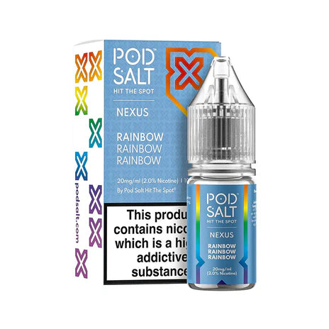 Rainbow By Pod Salt Nic Salts 5 x 10ML E Liquid 5/11/20MG