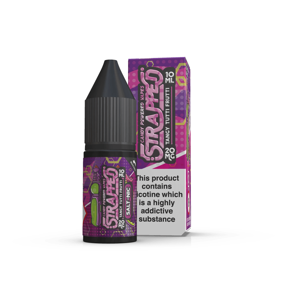 Tangy Tutti Frutti By Strapped Nic Salt 10ML E Liquid 60VG Vape 10MG/20MG Juice