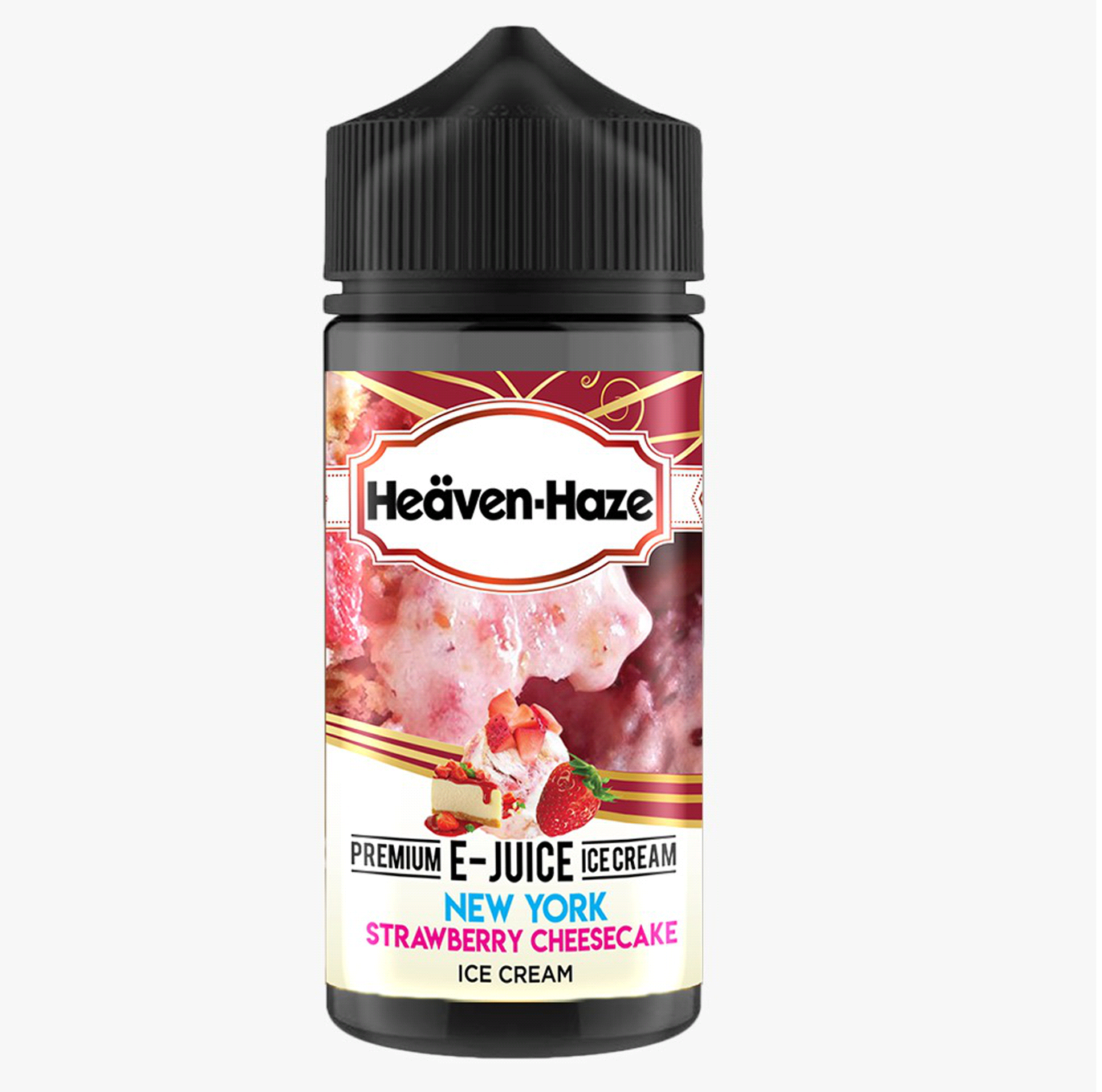 New York Strawberry Cheesecake Ice Cream By Heaven Haze 100ML E Liquid 70VG Vape 0MG Juice