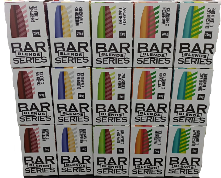 BAR SERIES BLENDS NIC SALTS 10 x 10ML 5MG/10MG/20MG