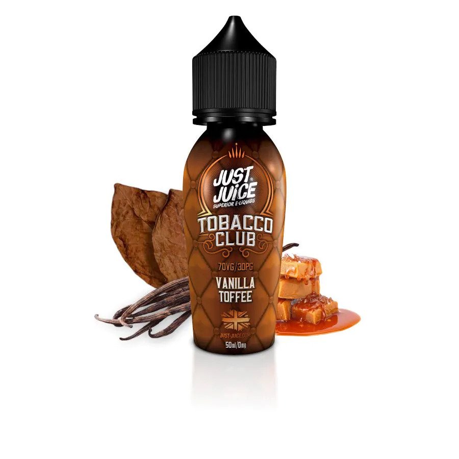 Tobacco Club Vanilla Toffee - Just Juice 50ML E Liquid 70VG Vape 0MG Juice