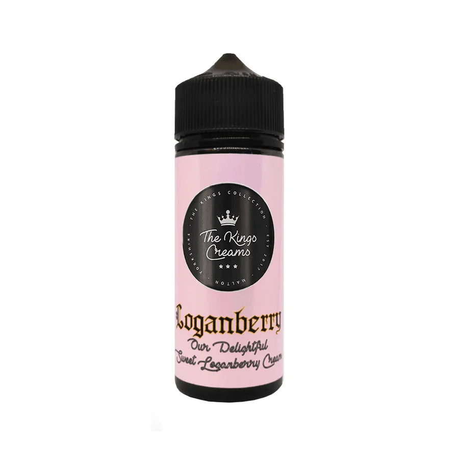 The Kings Creams - Loganberry - 100ML E-Liquid 70VG Vape 0mg Juice