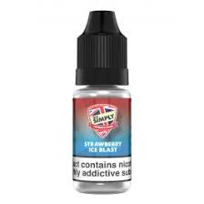 Strawberry Ice Blast By Vape Simply 10ML E Liquid 50VG/50PG Vape Juice | All Strengths Available