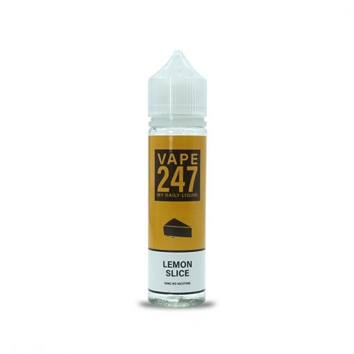 Lemon Slice By Vape 247, 50ML E Liquid 70VG Vape 0MG Juice