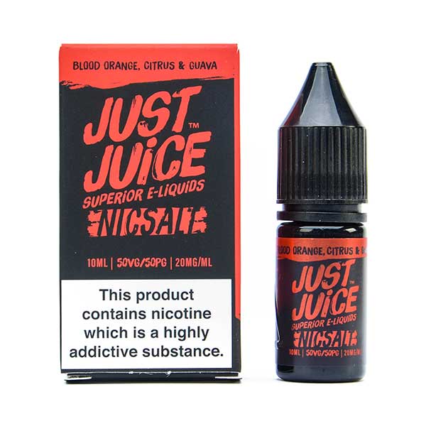 Blood Orange, Citrus & Guava By Just Juice Nic Salt 5 x 10ML E Liquid 50VG Vape 5/11/20MG Juice