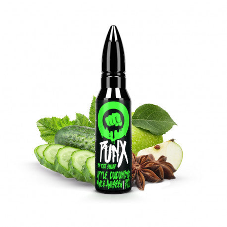Apple Cucumber Mint Aniseed by Riot Squad Punx 50ML E Liquid 70VG Vape 0MG Juice