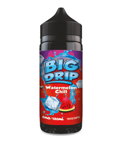 Watermelon Chill by Big Drip. 100ML E-liquid, 0MG Vape, 70VG Juice