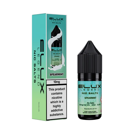 NEW FLAVOUR Spearmint By Elux Legend 10ML Nic Salt E Liquid 50VG Vape 10MG/20MG Juice