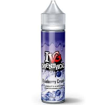 BLUEBERRY CRUSH ELIQUID BY I LOVE VG IVG MENTHOL 50ML SHORTFILL E LIQUID 70VG VAPE
