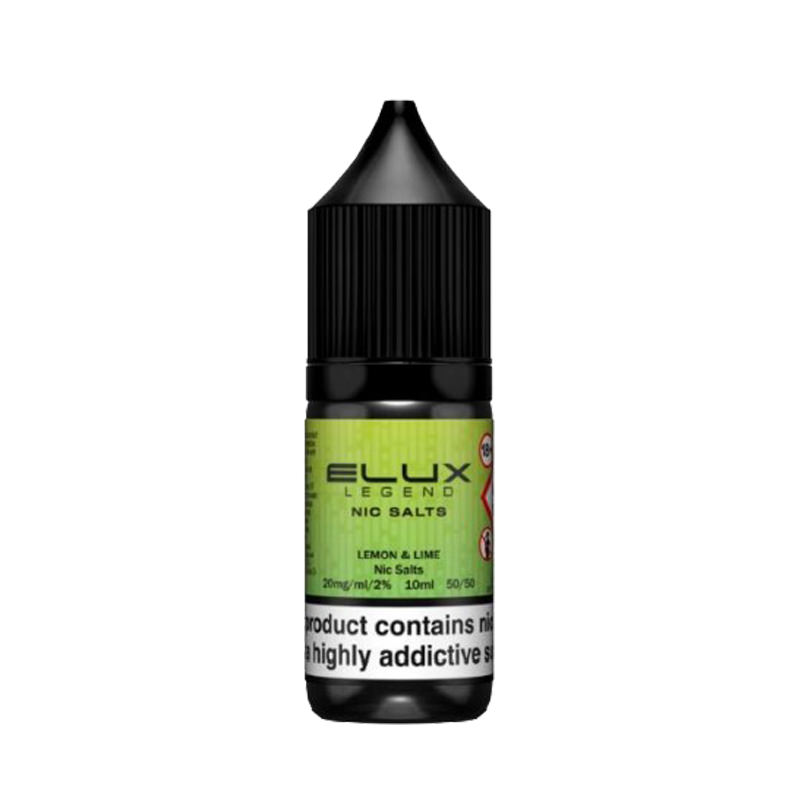 Lemon & Lime By Elux Legend 10ML Nic Salt E Liquid 50VG Vape 10MG/20MG Juice