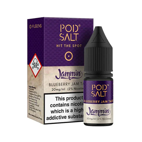 Blueberry Jam Tart By Pod Salt Nic Salts 5 x 10ML E Liquid 5/11/20MG