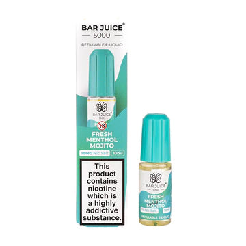 Fresh Menthol Mojito By Bar Juice 5000 | 10MG/20MG Nic Salt | 10ML E Liquid | 50VG Juice