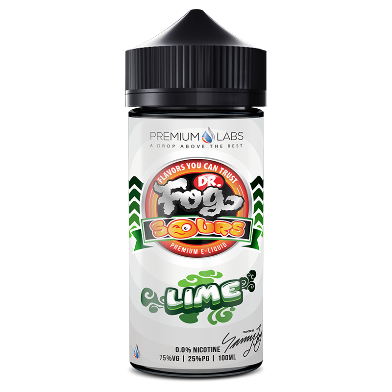 DR FOG SOURS LIME 100ML SHORTFILL 75VG E LIQUID JUICE VAPE