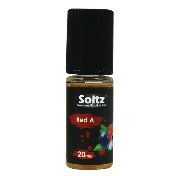 Red A by Soltz, Premium Nicotine Salt, 10ML E Liquid, 10MG/20MG Vape, 50VG Juice