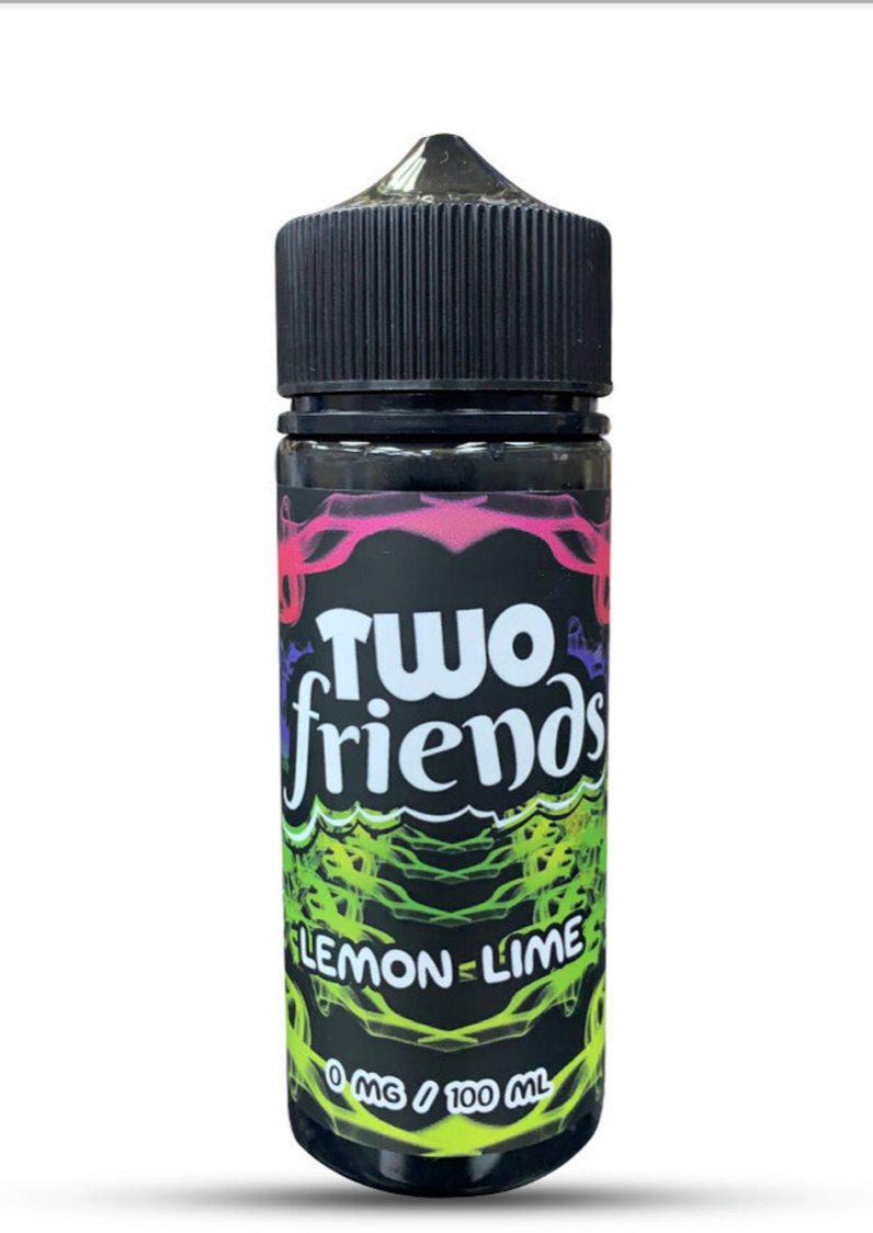 Lemon Lime By Two Friends 100ML E Liquid 70VG Vape 0MG Juice
