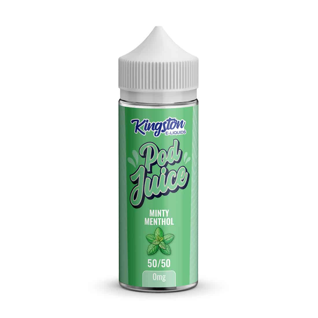 Minty Menthol - Kingston Pod Juice 100ML E Liquid 50VG/50PG Vape 0MG Juice