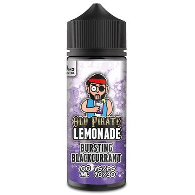 Lemonade - Bursting Blackcurrant by Old Pirate 100ML E Liquid, 70VG Vape, 0MG Juice, Shortfill