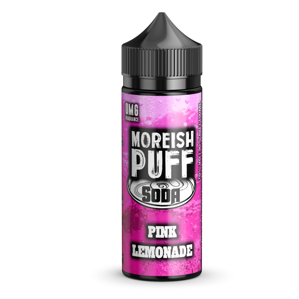 PINK LEMONADE – MOREISH PUFF SODA 100ML SHORTFILL E LIQUID 70VG VAPE