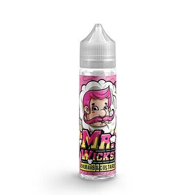 Rhubarb & Custard E-Liquid by Mr Wicks - 50ml Shortfill E Liquid 70VG Vape
