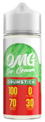 Drumstick Ice Cream By OMG 100ML E Liquid 70VG Vape 0MG Juice