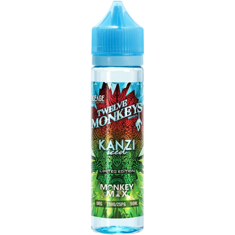 KANZI ICED E-LIQUID BY TWELVE 12 MONKEYS SHORTFILL 75VG 50ML 0MG