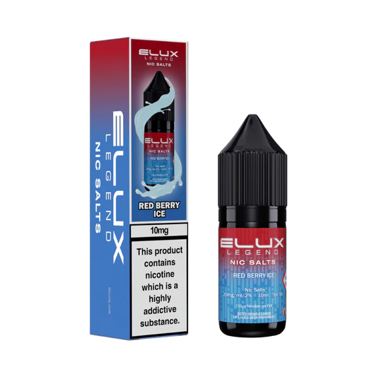 NEW FLAVOUR Red Berry Ice By Elux Legend 10ML Nic Salt E Liquid 50VG Vape 10MG/20MG Juice