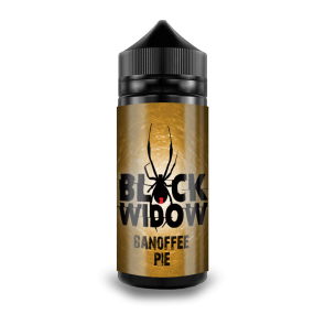 Black Widow Banoffee Pie 100ml E Liquid Juice 50VG Shortfill SubOhm Vape