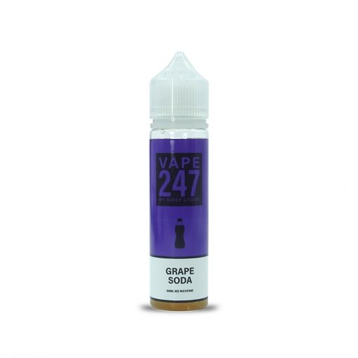 Grape Soda By Vape 247, 50ML E Liquid 70VG Vape 0MG Juice