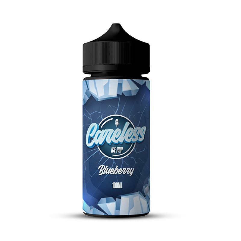 Ice Pop - Blueberry By Careless | 100ML E Liquid | 70VG Vape | 0MG Juice | Short Fill