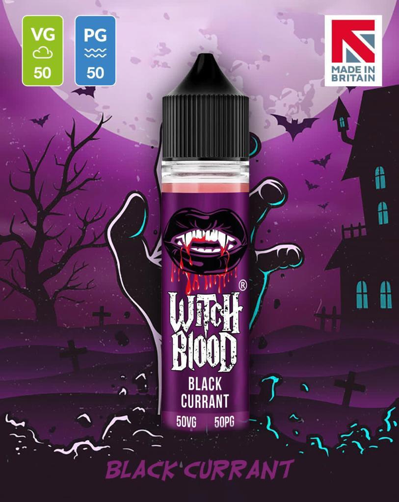 Blackcurrant By Witch Blood 50ML E Liquid 50VG Vape 0MG Juice