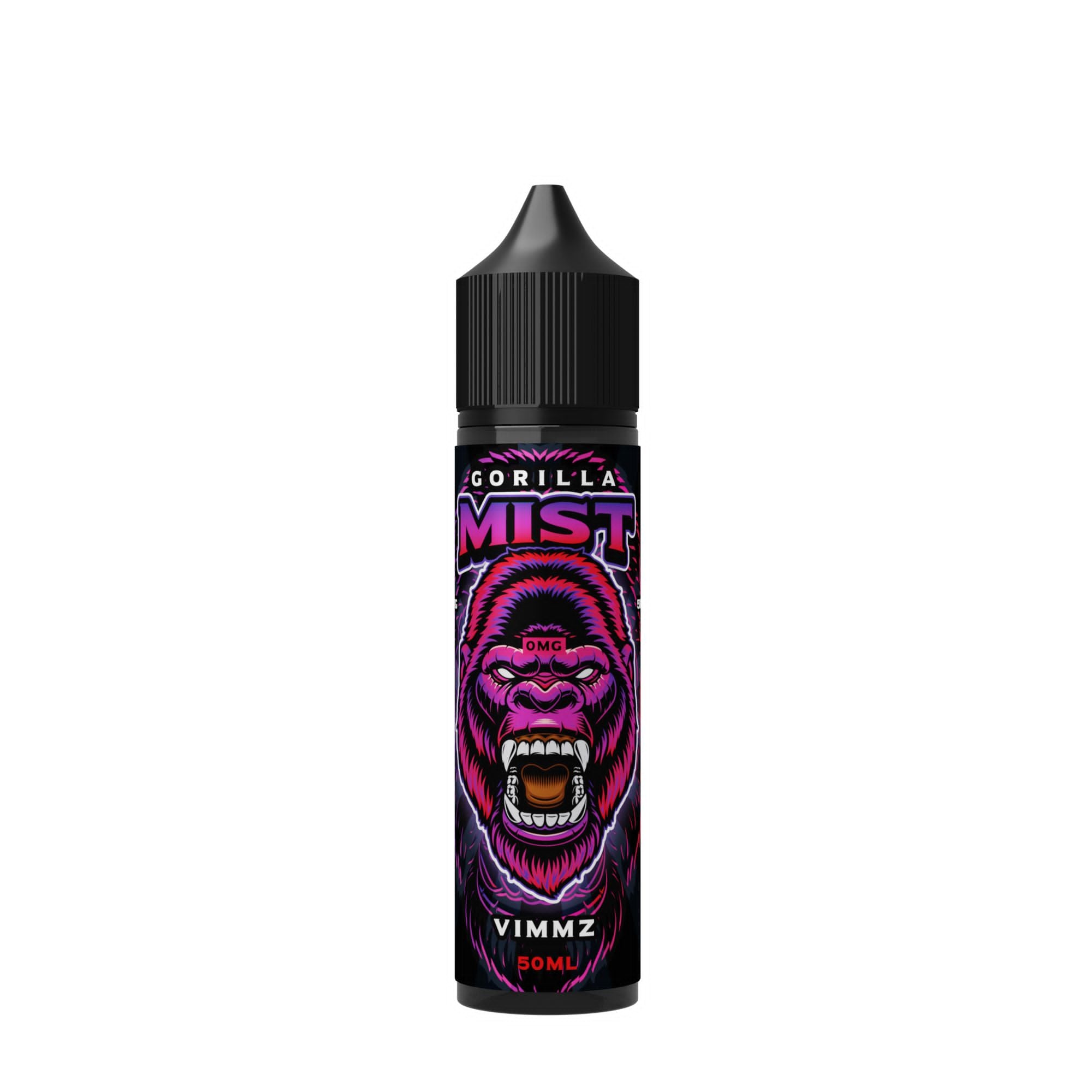 Vimmz By Gorilla Mist 50ML E Liquid 50VG Vape 0MG Juice Short Fill